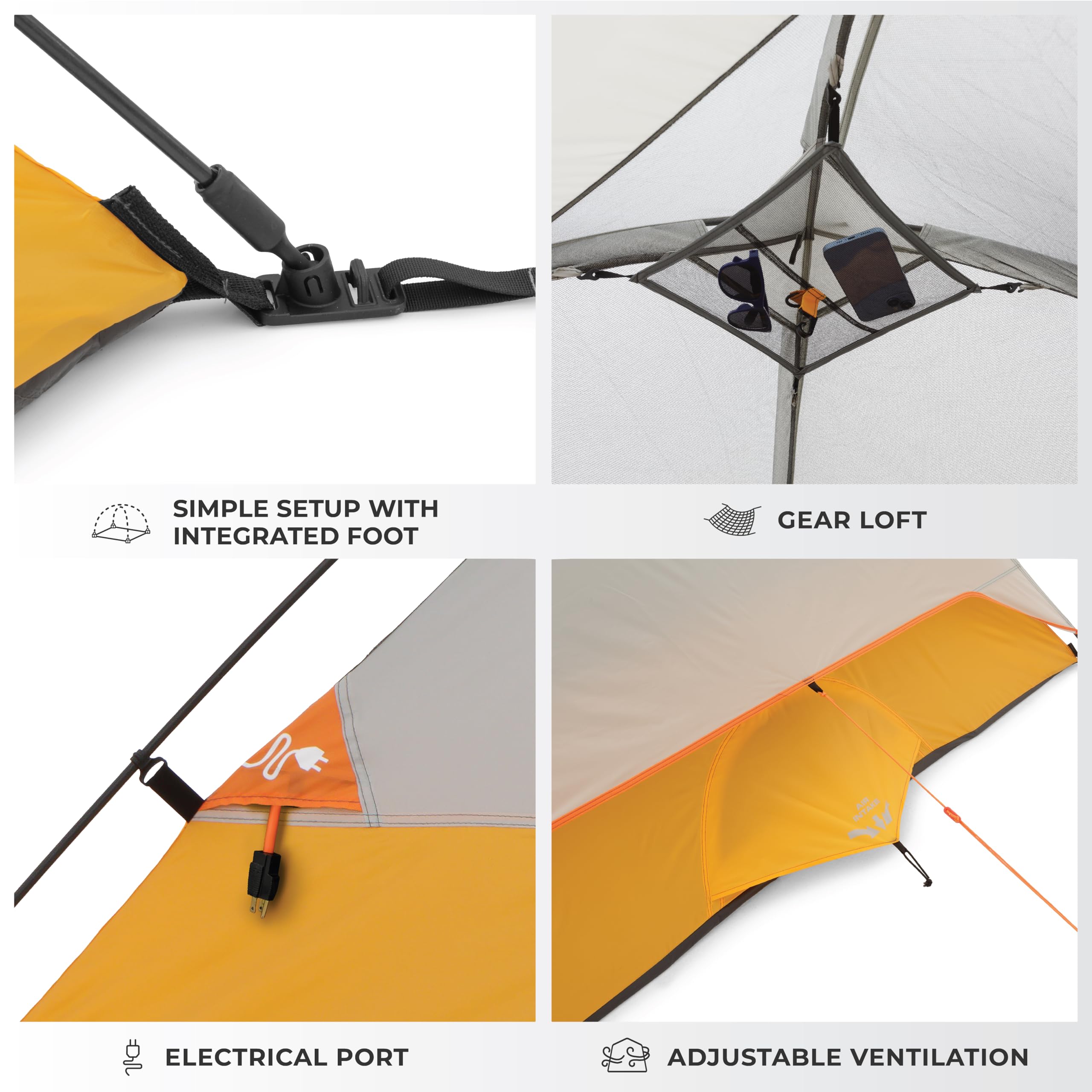 CORE Tent 3 Person sleeping space accommodates solo trips or small groups.
