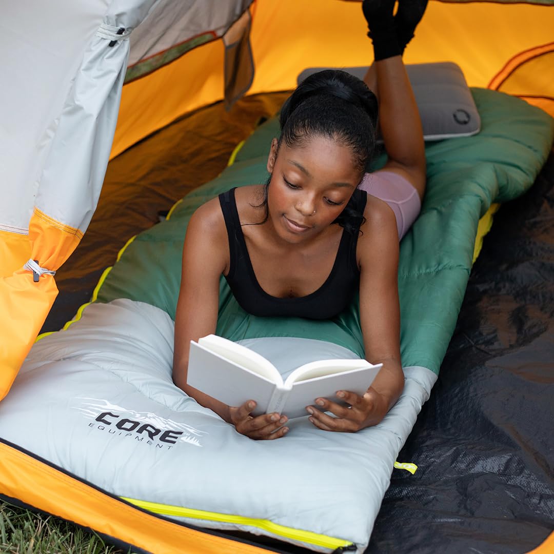 CORE tent 4-person weather protection with taped rainfly and sealed seams for wet conditions