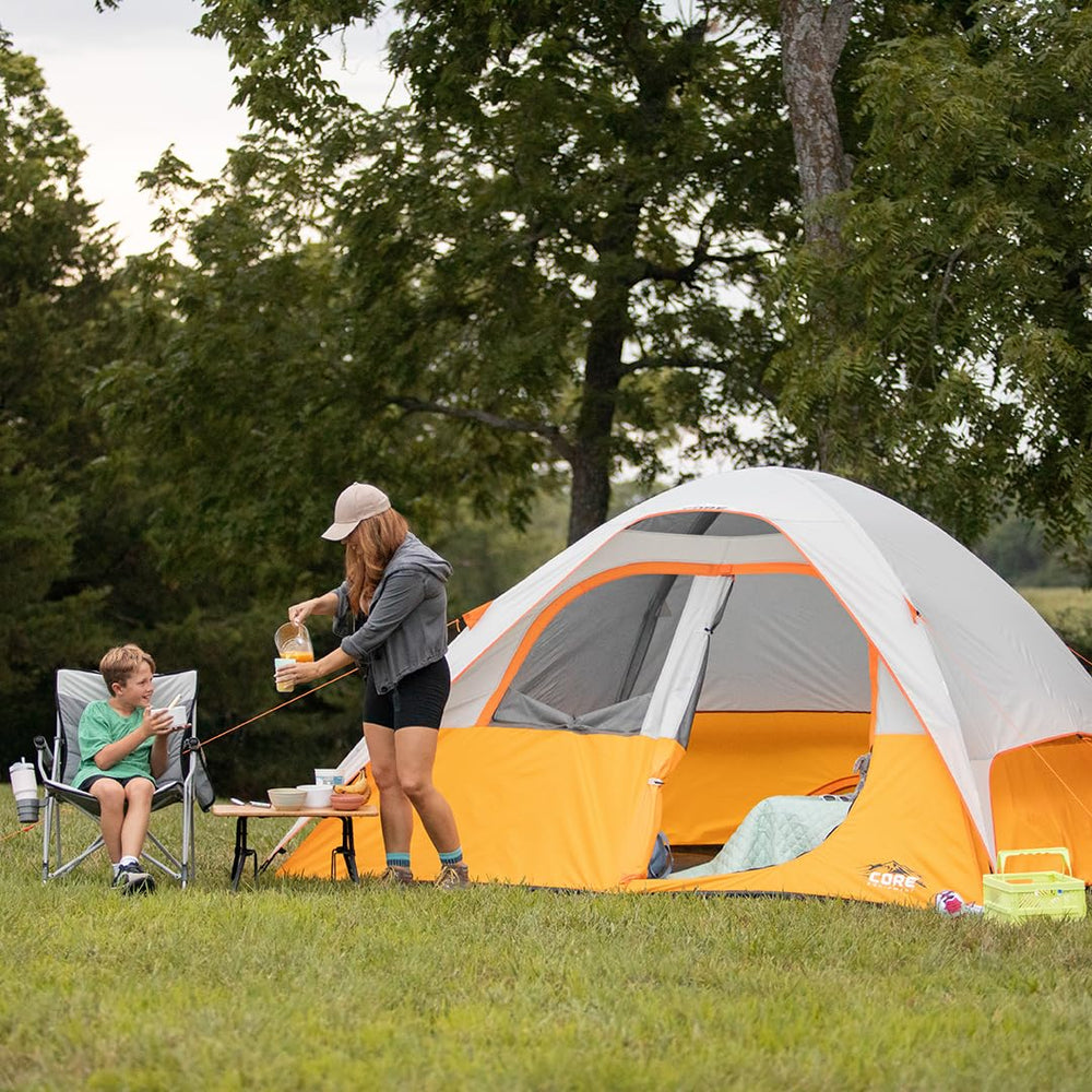 CORE Tent 6 Person adjustable ventilation with ground vents and mesh ceiling for breathable comfort