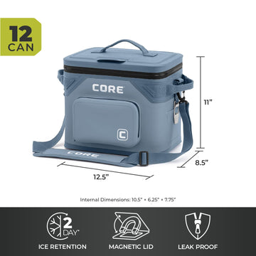 CORE versatile design suits camping and tailgating with easy transport.