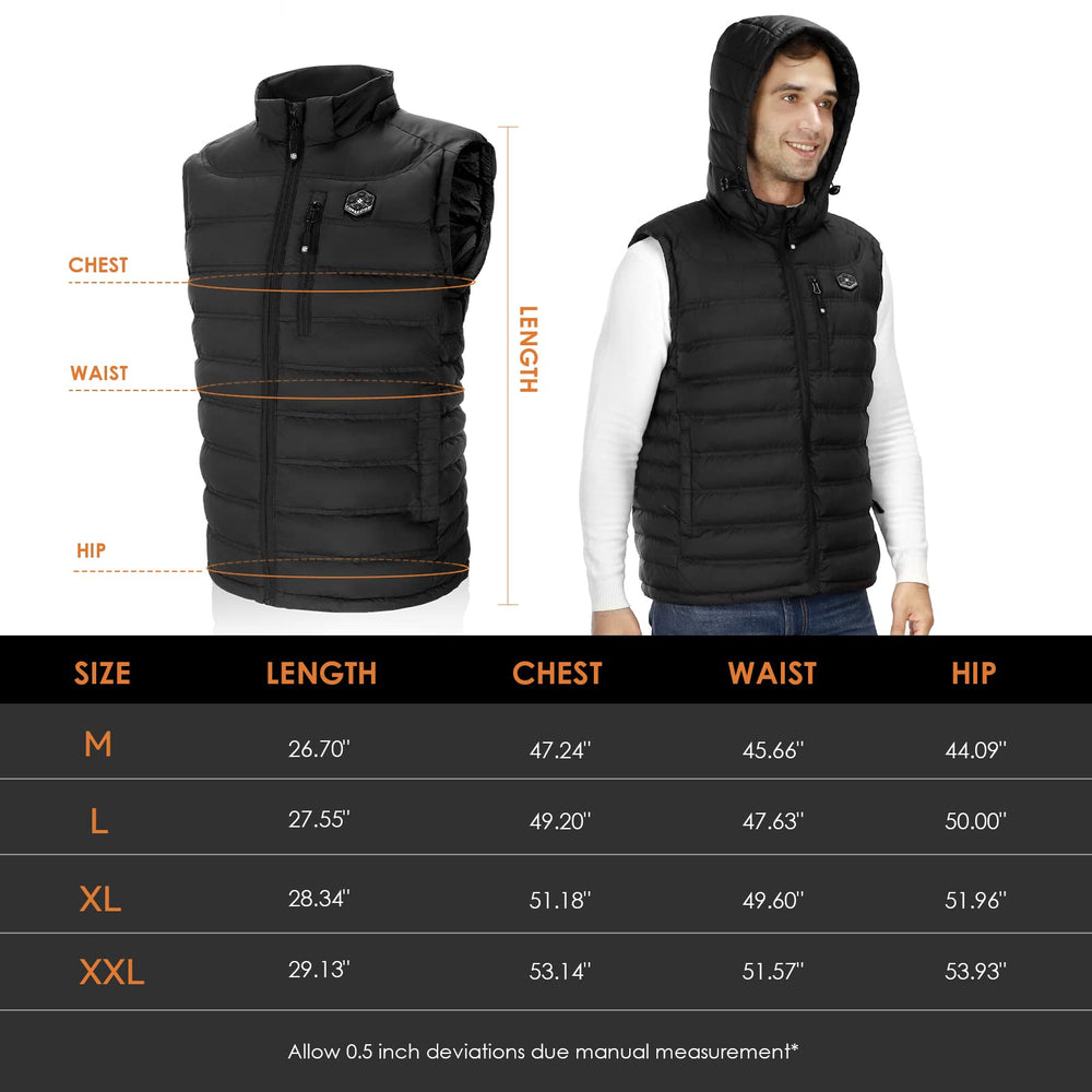 COREEDGE heated vest worn while skiing demonstrates extended warmth on cold slopes.