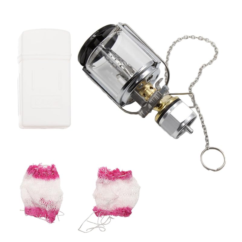 CORHAD propane lantern camping light with warm outdoor glow.