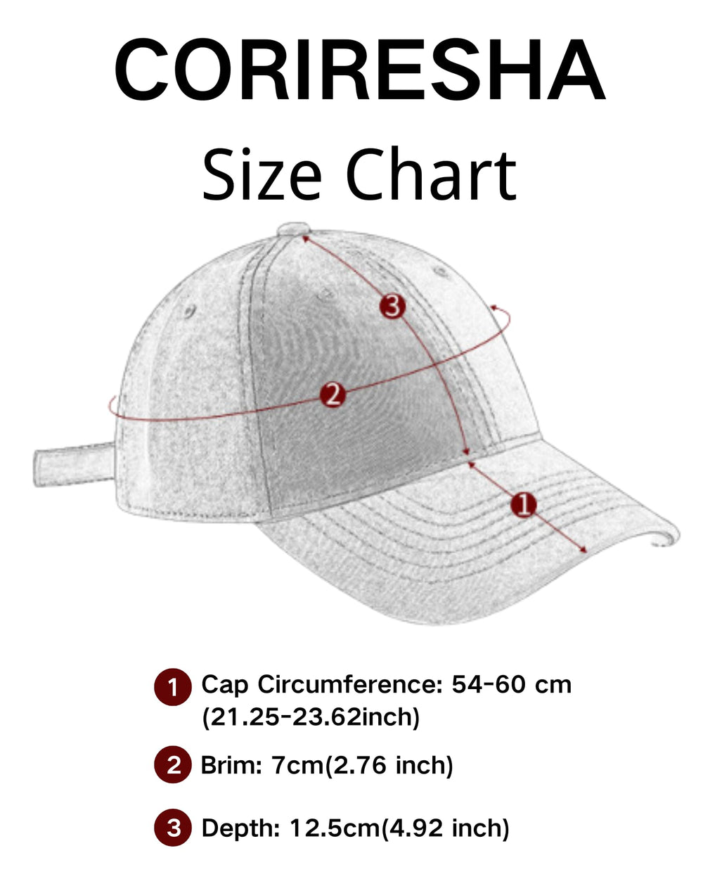CORIRESHA cat embroidery cap back view with adjustable buckle for fit
