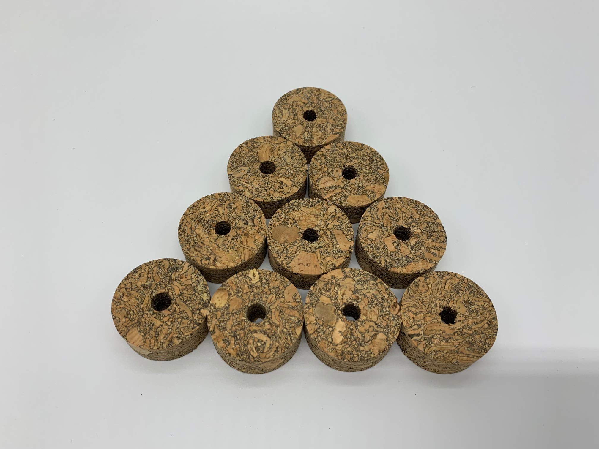 Group of Burl Brown cork rings for fishing rod grips (20 pieces)