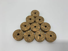 Group of Burl Brown cork rings for fishing rod grips (20 pieces)