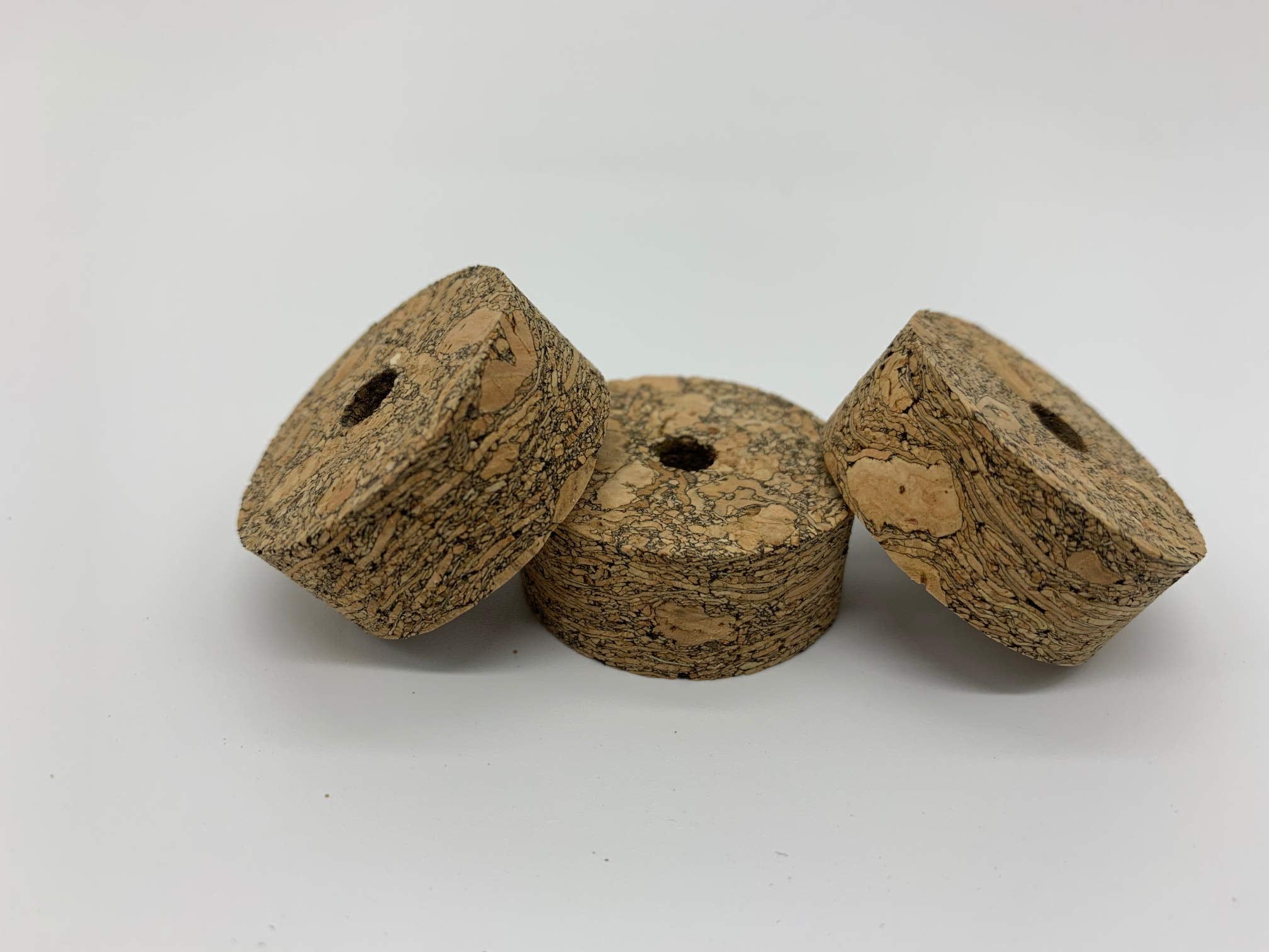 Center-hole cork ring ready for rod grip installation