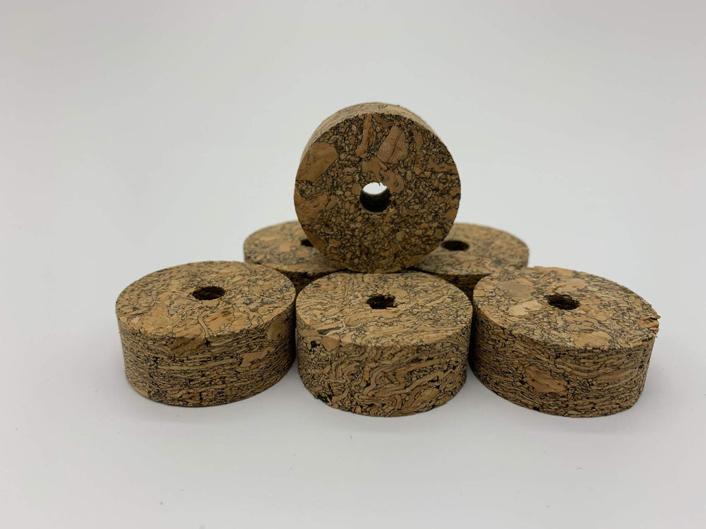 Bag of 20 Burl Brown cork rings for rod handles