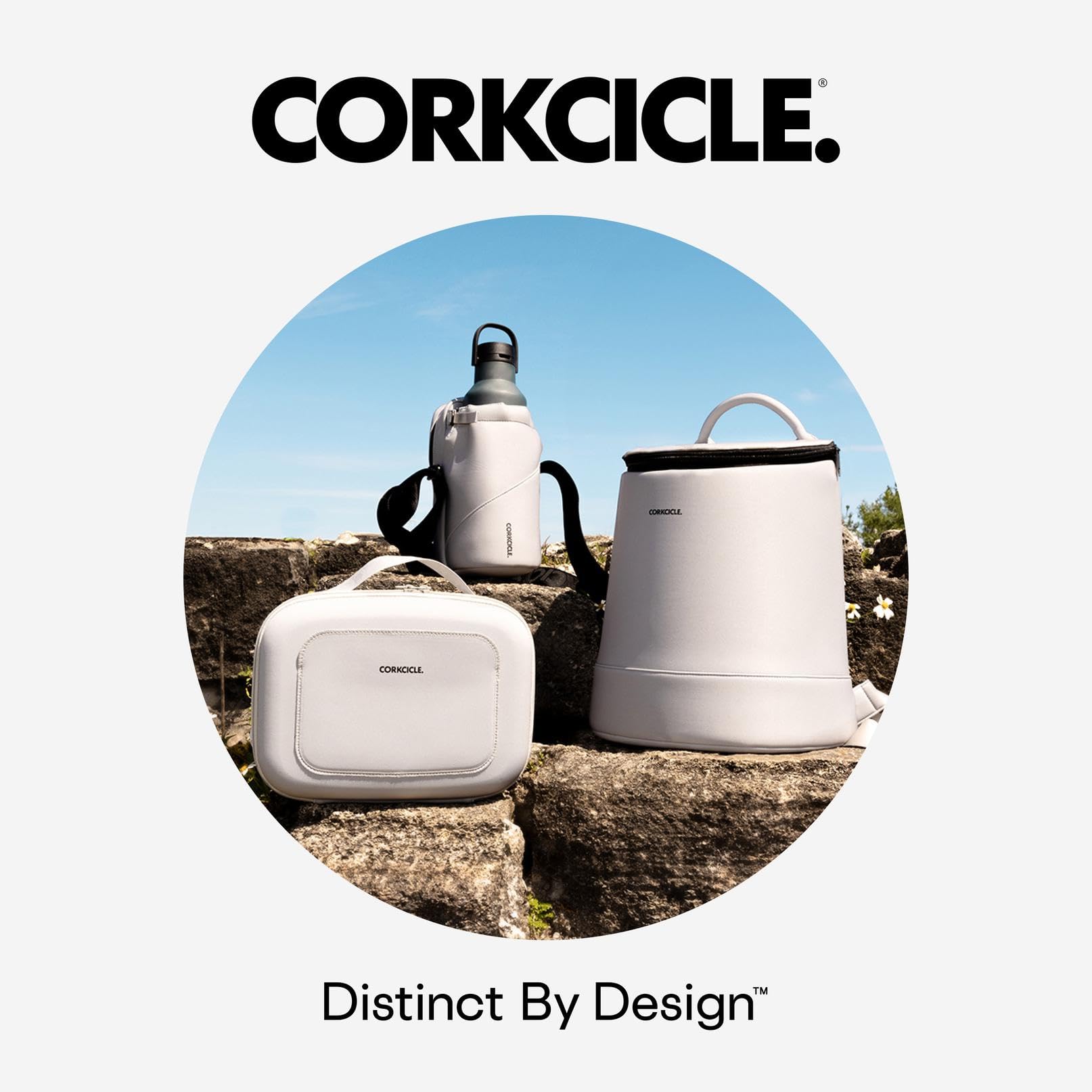 Corkcicle Beverage Bucket Cooler Bag reusable and stylish for sustainable entertaining.