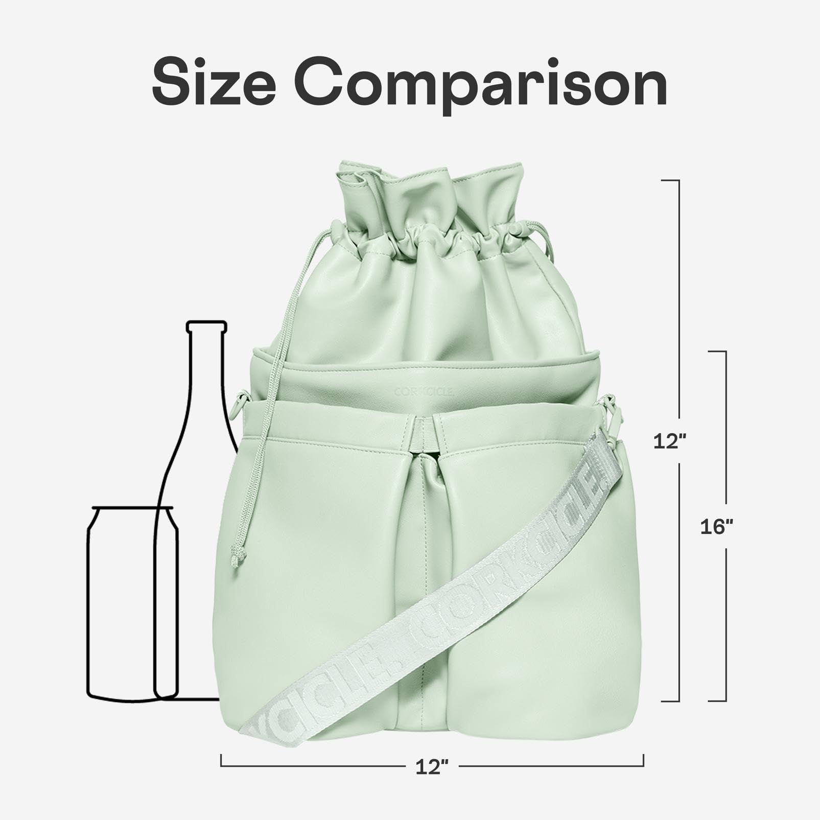 Corkcicle Beverage Bucket Cooler Bag Periwinkle outdoor-use design suits beach, park, tailgate.