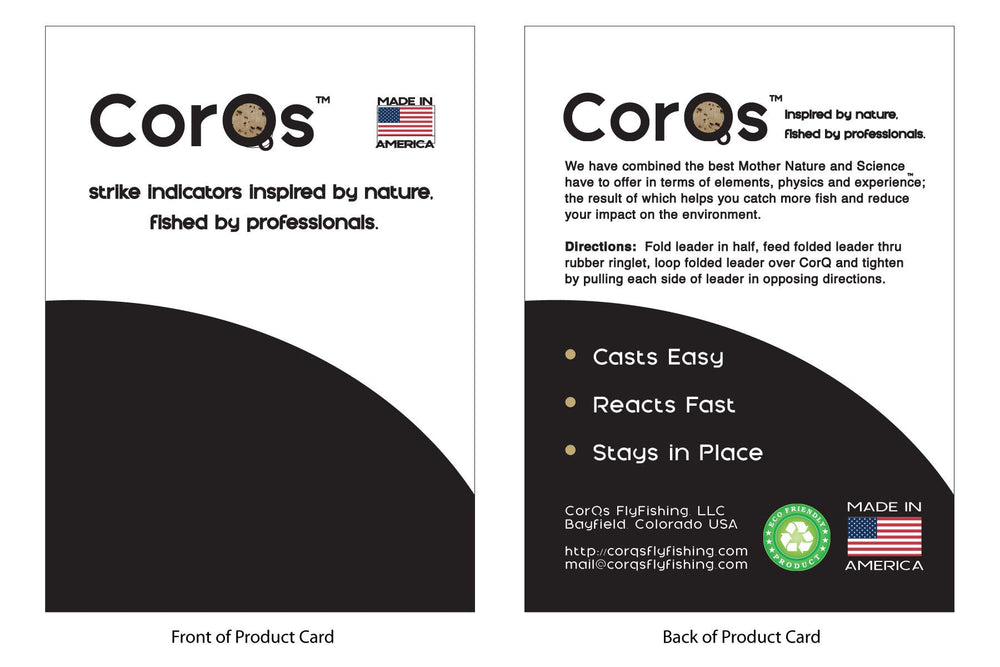 CorQs indicator reduces splash for quiet, natural presentations
