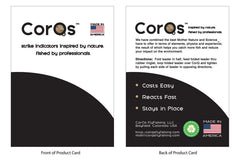 CorQs indicator reduces splash for quiet, natural presentations