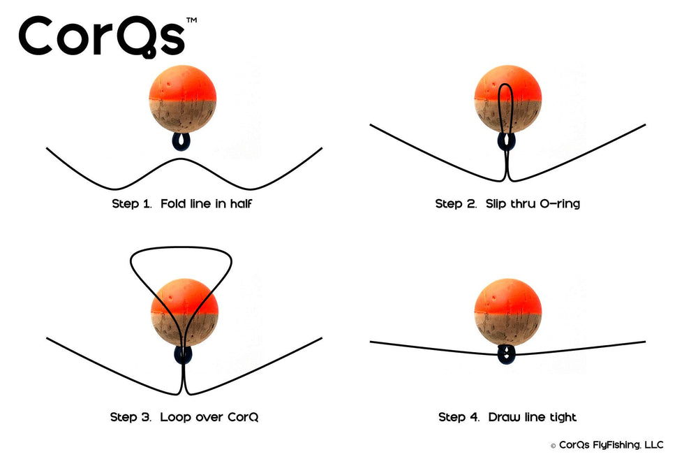 CorQs eco-friendly strike indicator pack emphasizes natural cork benefits