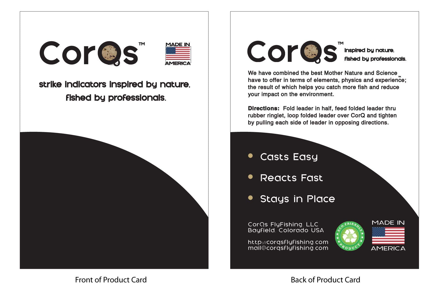 CorQs USA-made cork float demonstrated on stream for durability