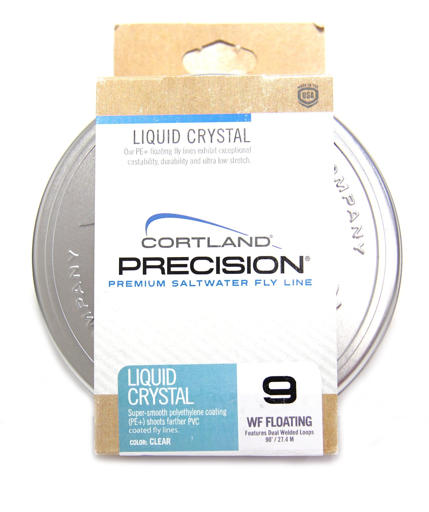 Cortland Line Flats Taper clear spool improves visibility for smoother casting and easier fly tracking