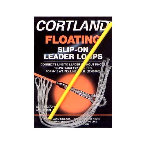 Cortland floating slip-on leader loops clear for quick, knot-free setup on 8-15 wt fly lines