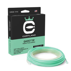 Cortland Ghost Tip Saltwater Line main view shows clear tip and seafoam head for versatile casting.