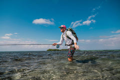 Cortland Ghost Tip seafoam floating head improves visibility for easy recasts.