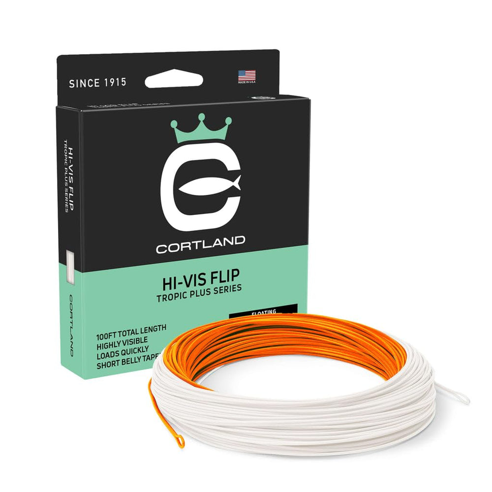 Cortland Hi-Vis Flip saltwater fly line loading-rod for quick, precise casts.