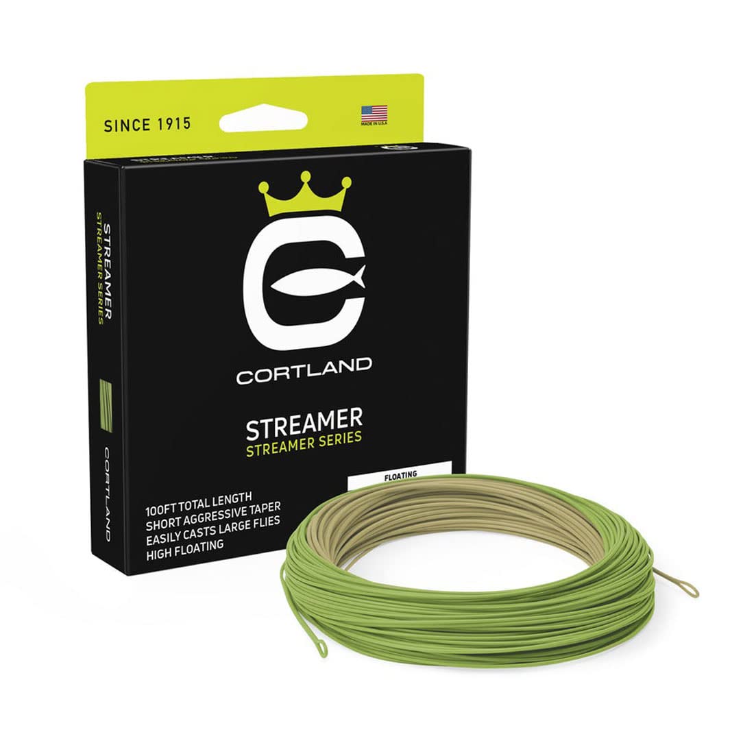 Cortland Streamer Series Floating Fly Line WF5 - 100 ft, aggressive short taper