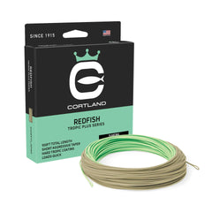 Cortland Tropic Plus Redfish Line seafoam coil enables quick loading and long casts in hot conditions.