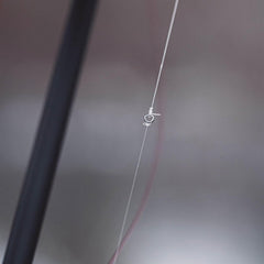 Cortland tippet knot-test close-up emphasizes secure knots and resilience