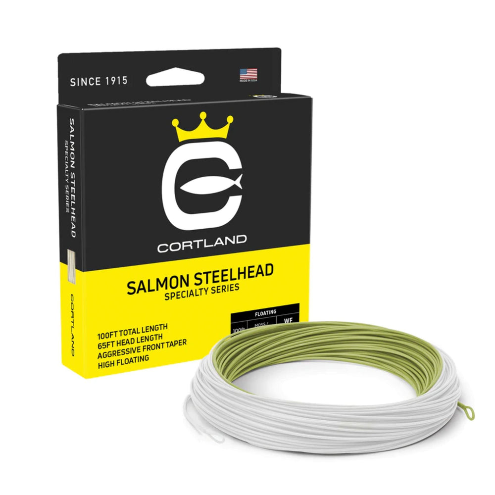 Cortland Salmon Steelhead Floating Fly Line Olive/White WF9F