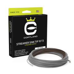 Cortland Streamer Sink Tip 10 T3 Fly Line head in brown/gray, 100ft