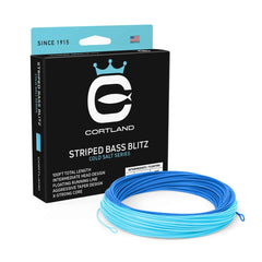 Main product image of Cortland Striped Bass Blitz 100ft WF8I/F ice blue and sky blue