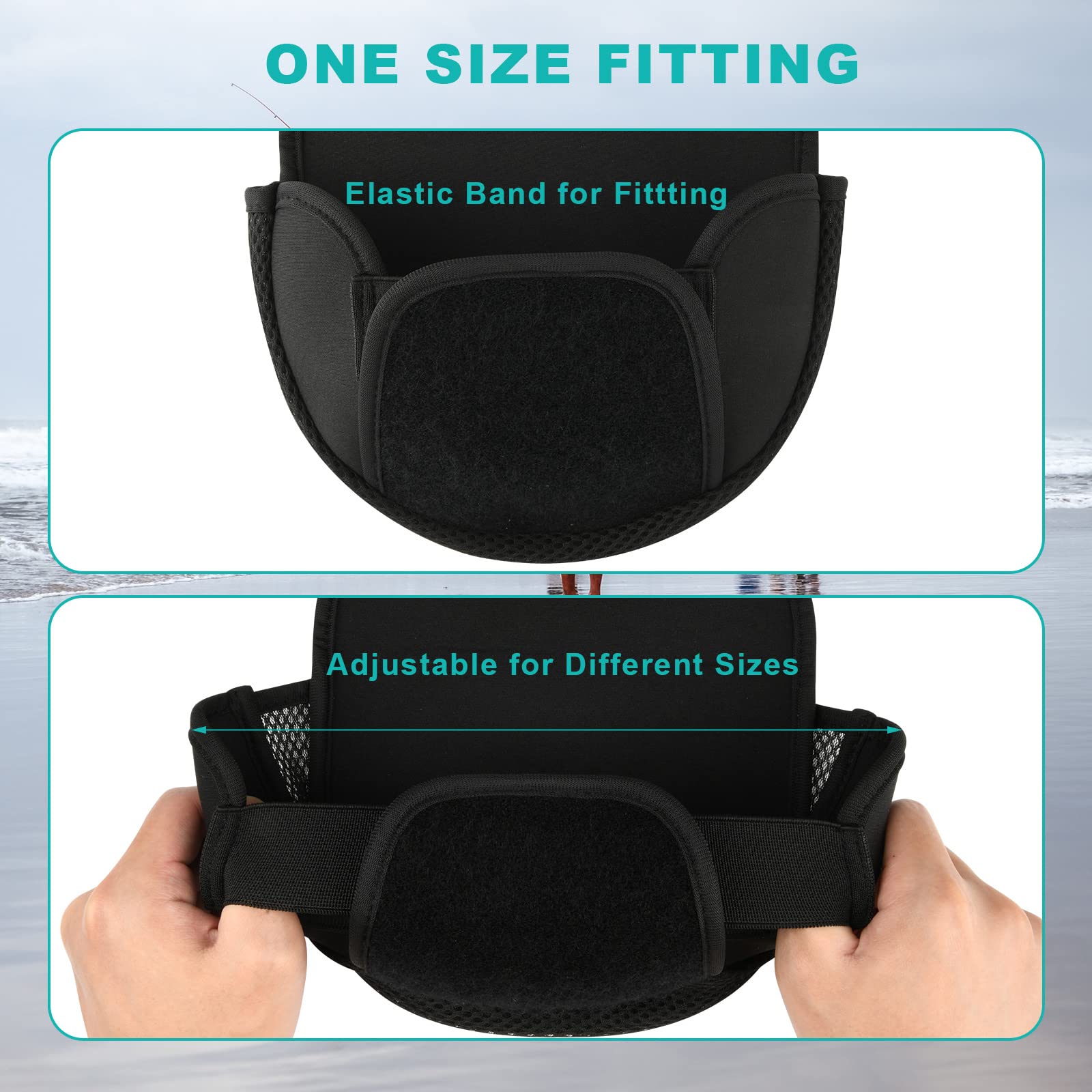 Breathable mesh sides on neoprene reel cover
