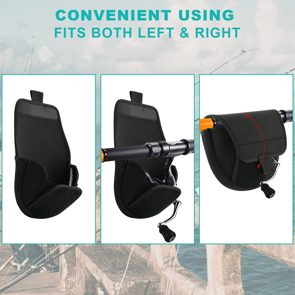 Package includes 2 neoprene reel covers
