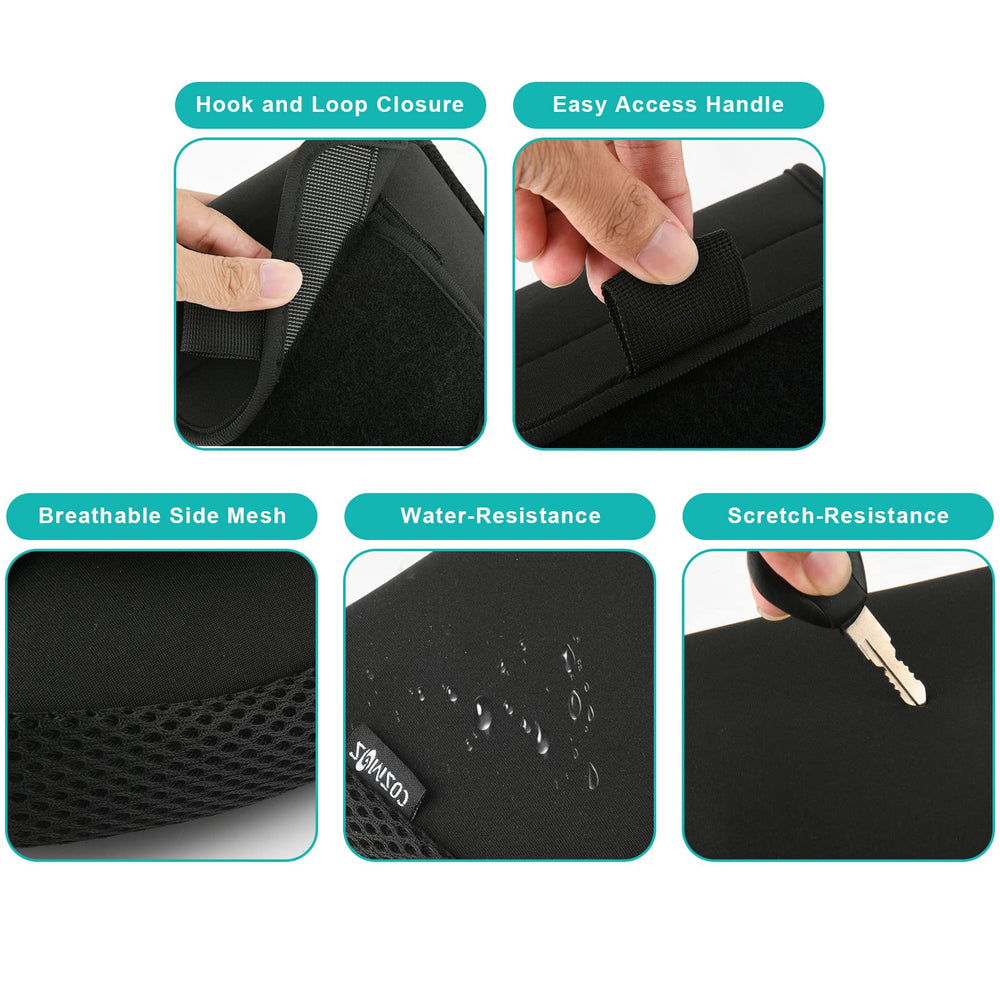 Spinning reel not included; Cosmos neoprene reel covers protect gear