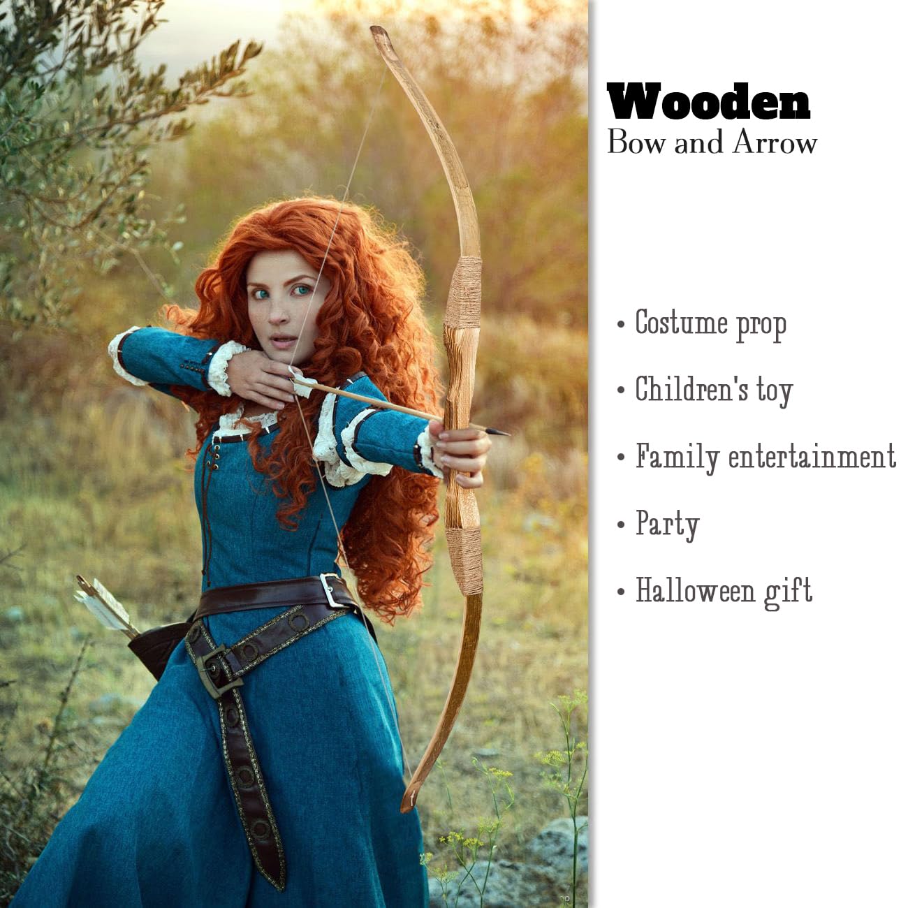 Cosplay archery prop set for play and costumes