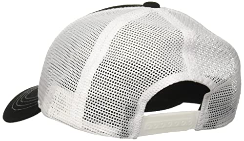 Costa XL Trucker Hat Bass Black White - mesh back and side