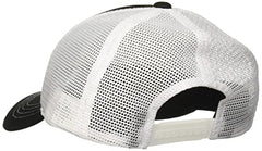 Costa XL Trucker Hat Bass Black White - mesh back and side