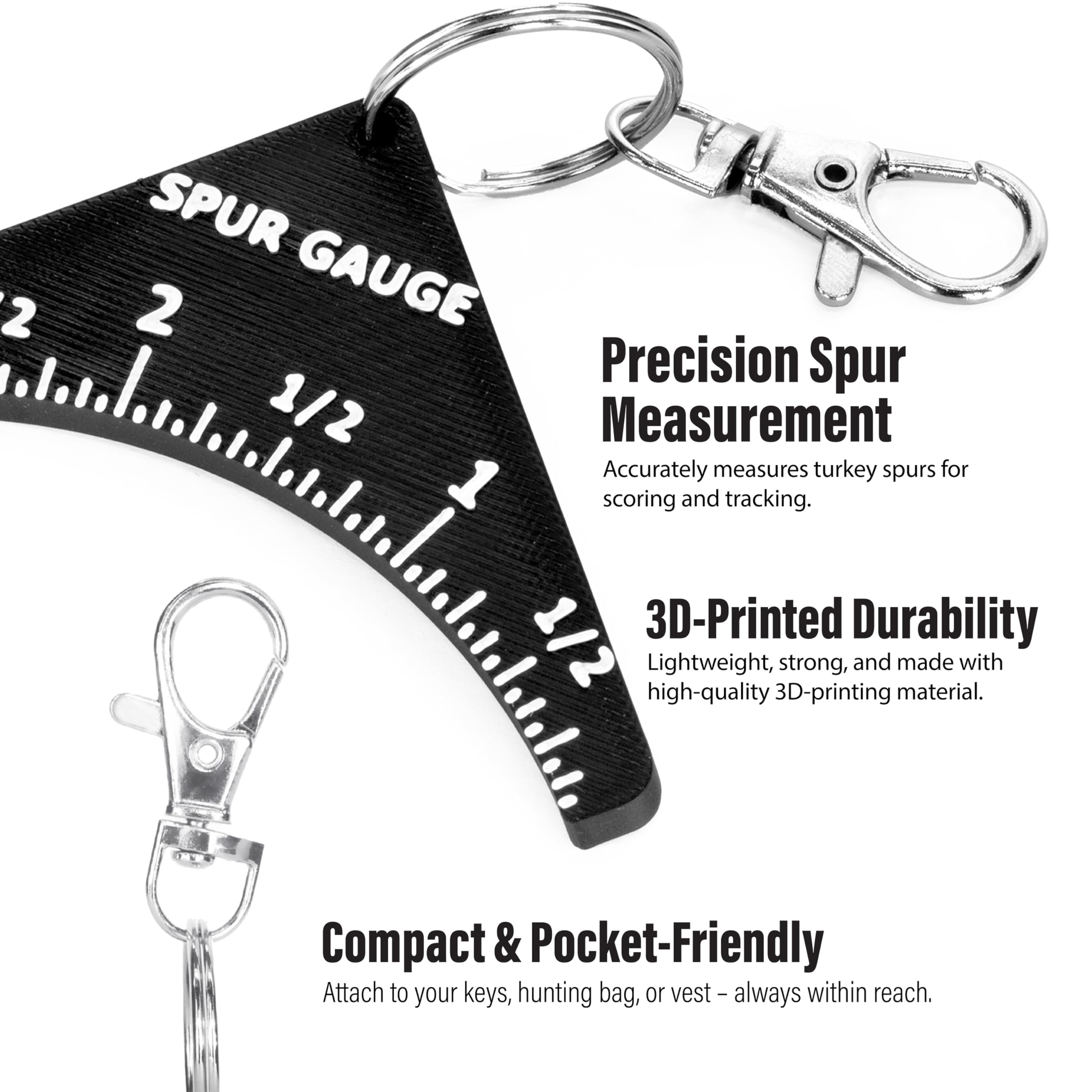 PLA-based spur gauge assembly by Costume Wizard ensuring warp-free, durable measurements.