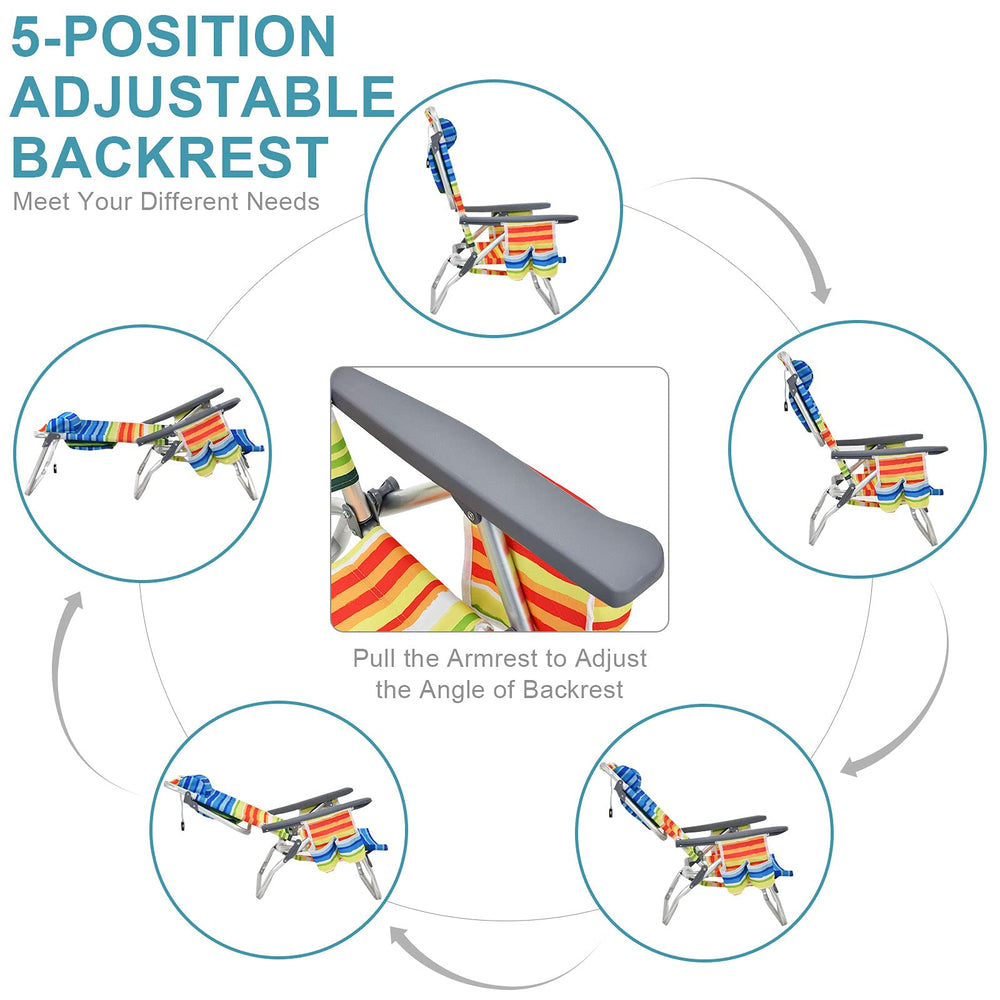 Costway aluminum-frame beach chair is lightweight and durable.