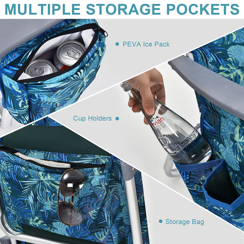 Costway backpack beach chairs ice pack highlight for cooling drinks