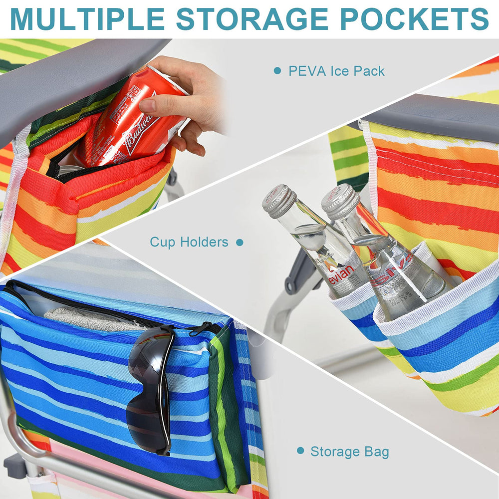 Costway ice pack included helps keep drinks cold.