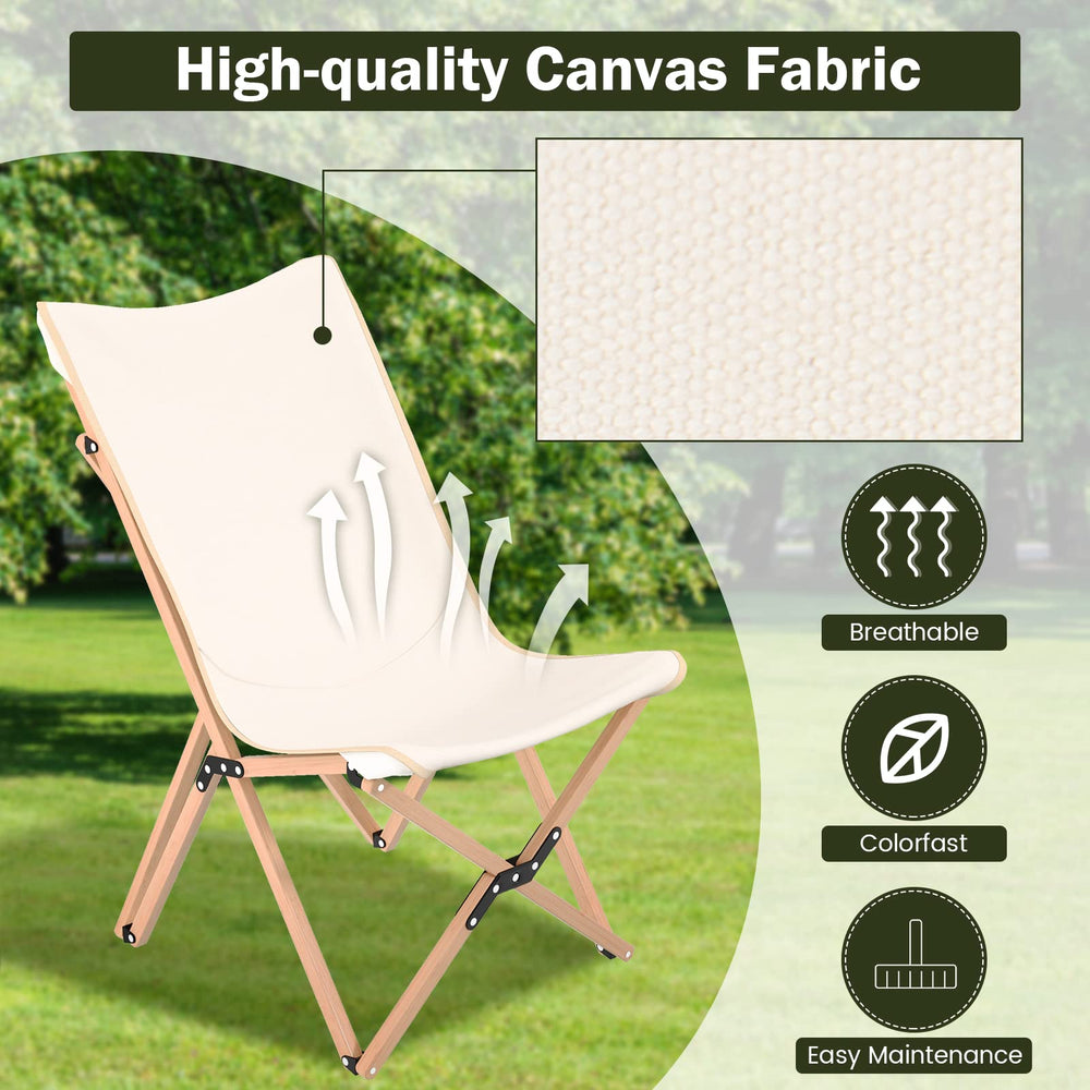 Costway chairs with carry bag enable effortless outdoor trips.