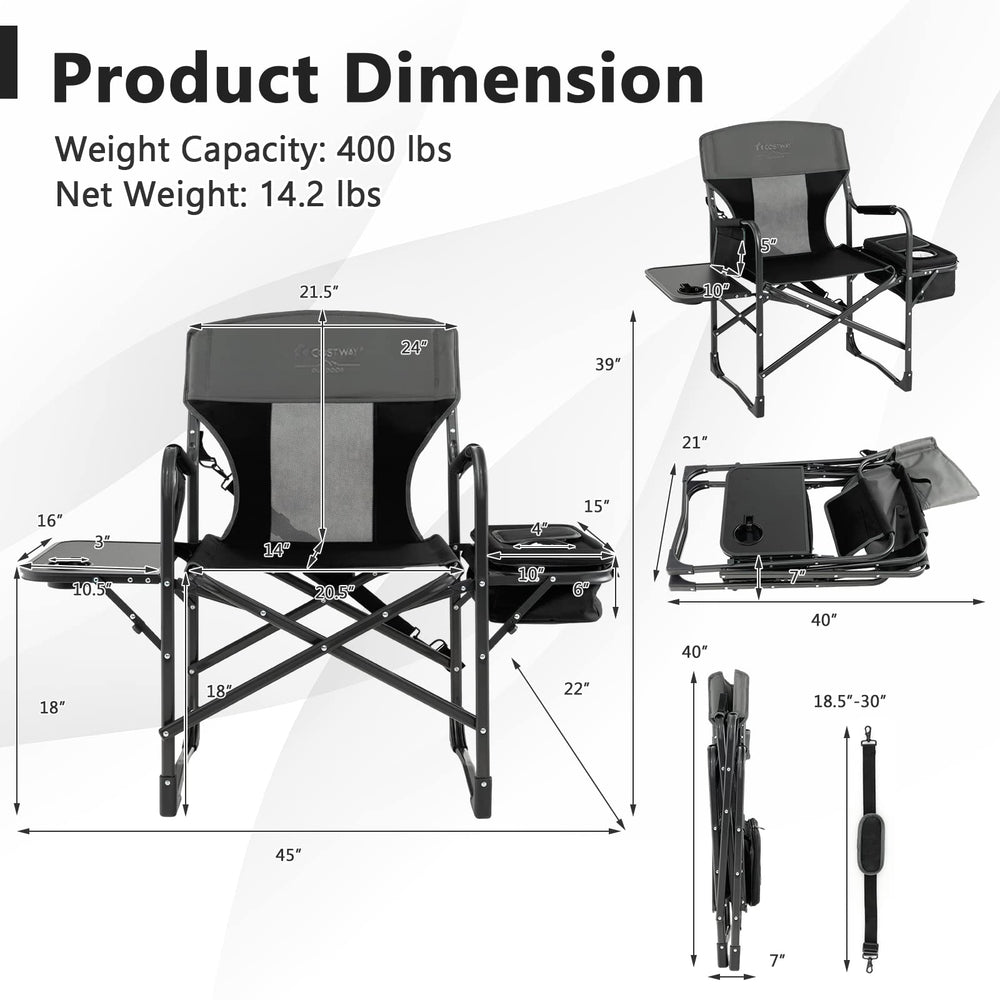 COSTWAY cooler bag keeps drinks cold during long outdoor sessions.