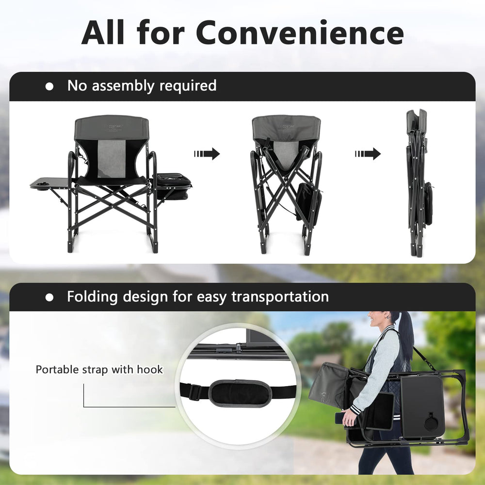 COSTWAY detachable pad armrests add extra comfort during use.