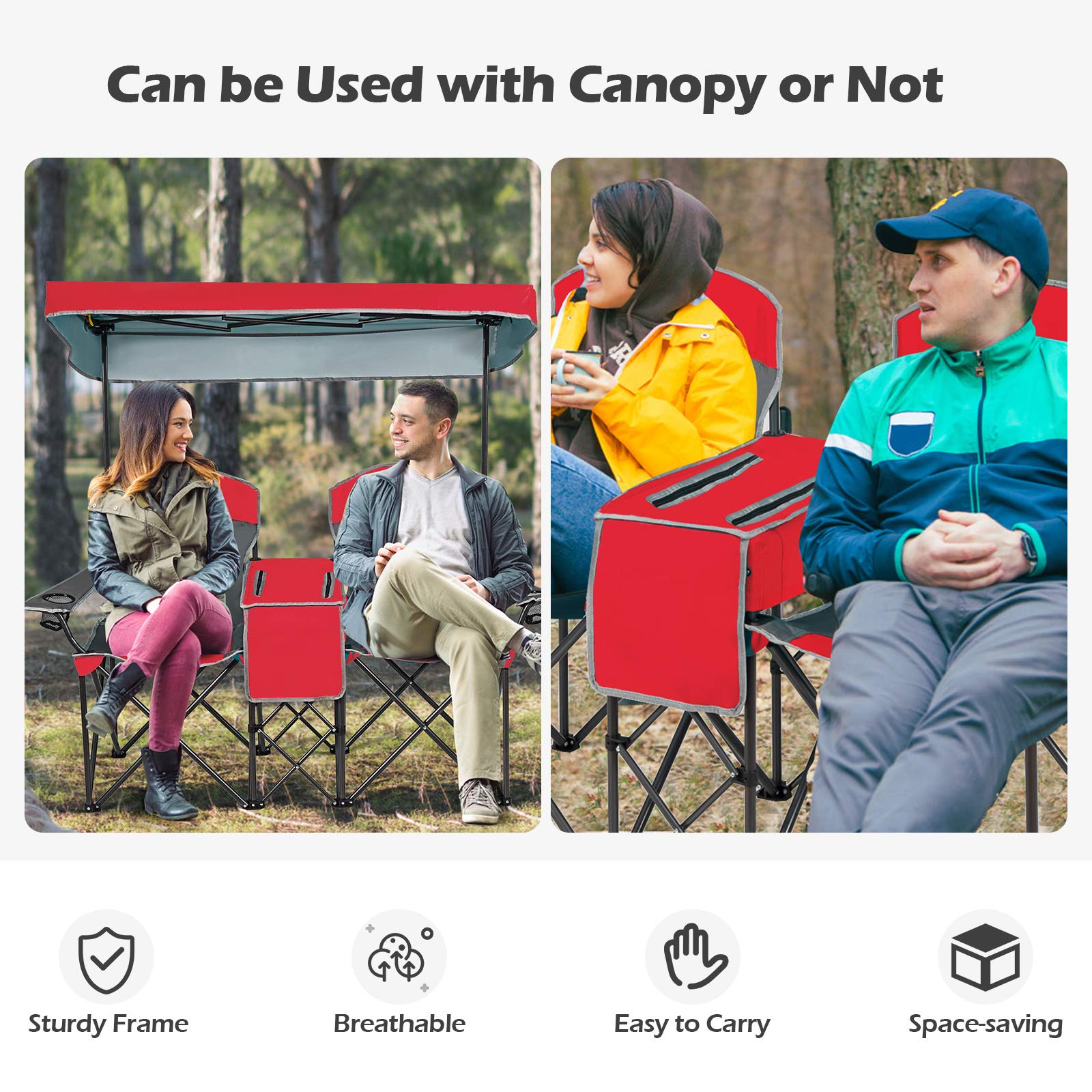 COSTWAY carrying bag for portable folding loveseat transport