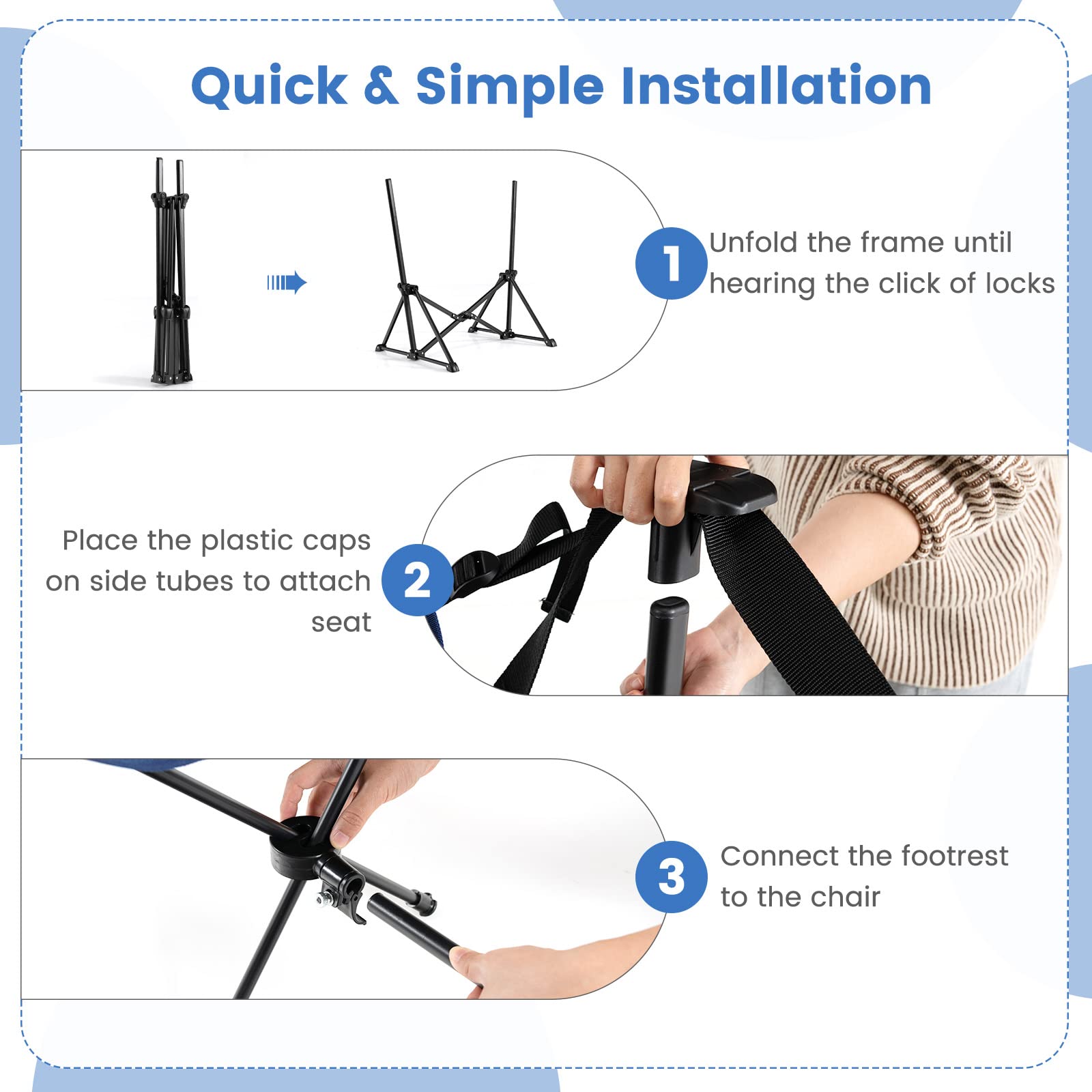 COSTWAY foldable design enabling quick setup