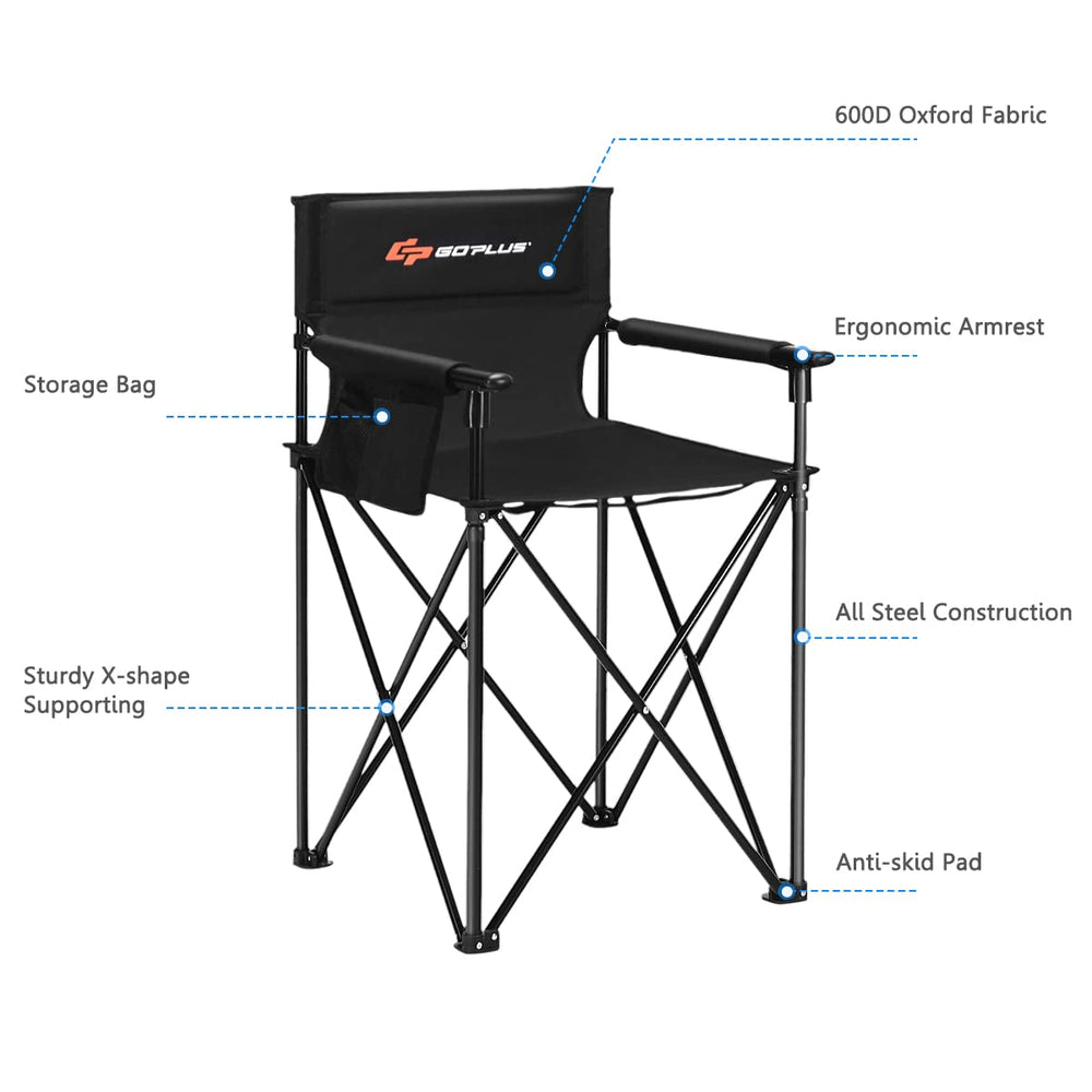 Costway folding chair in picnic setup ready for outdoor activities