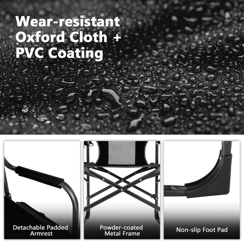 COSTWAY lightweight chair with portable strap for easy carrying.