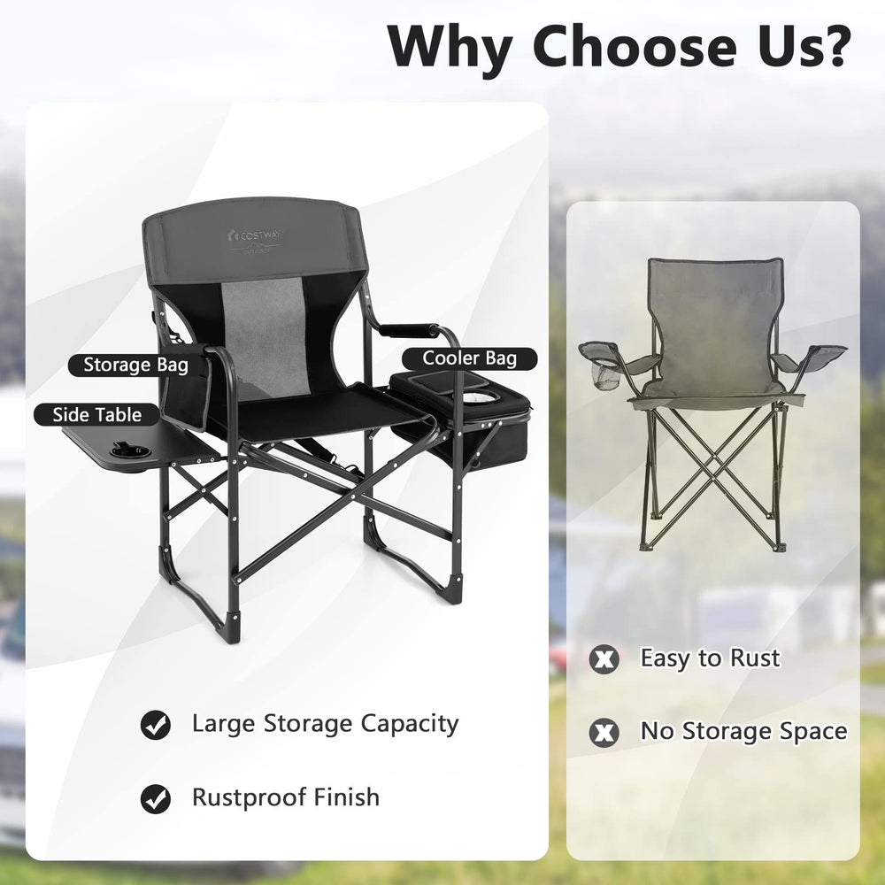 COSTWAY multipurpose outdoor chair suitable for fishing and picnics.