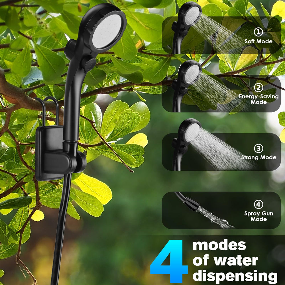Cosy Life portable shower filter in action demonstrates sediment filtration capability.