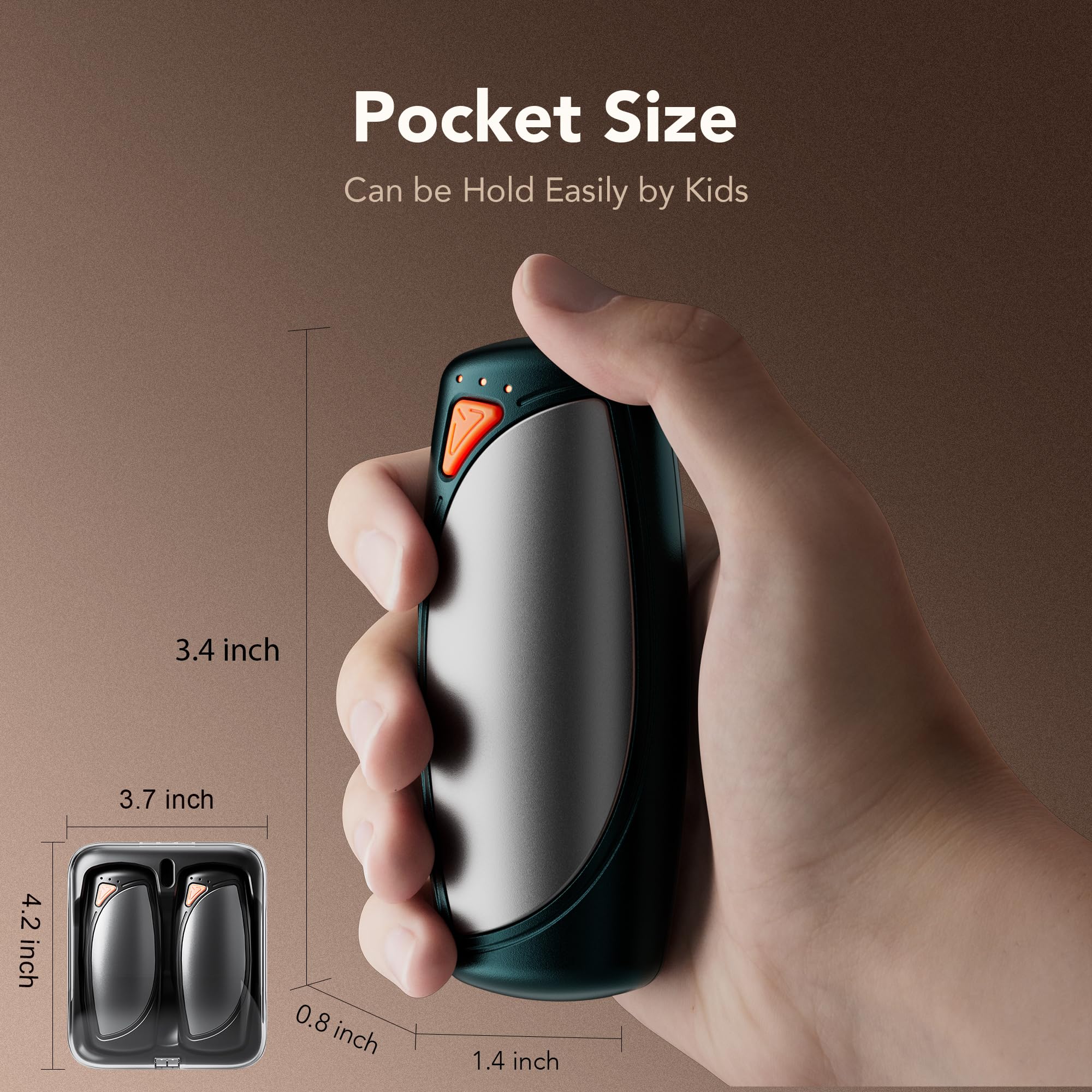 Cotop hand warmers compact design fits pockets for everyday carry.
