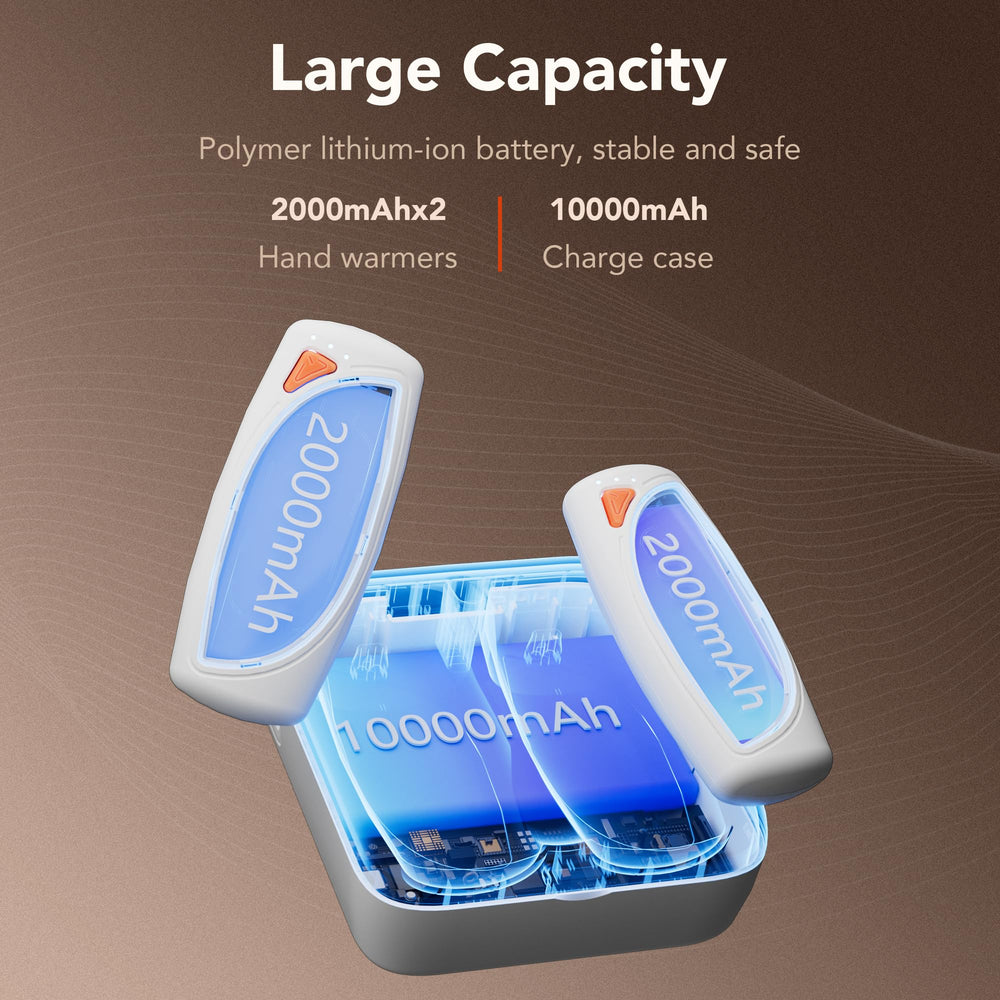 COTOP hand warmers with three settings for fast, safe heat.