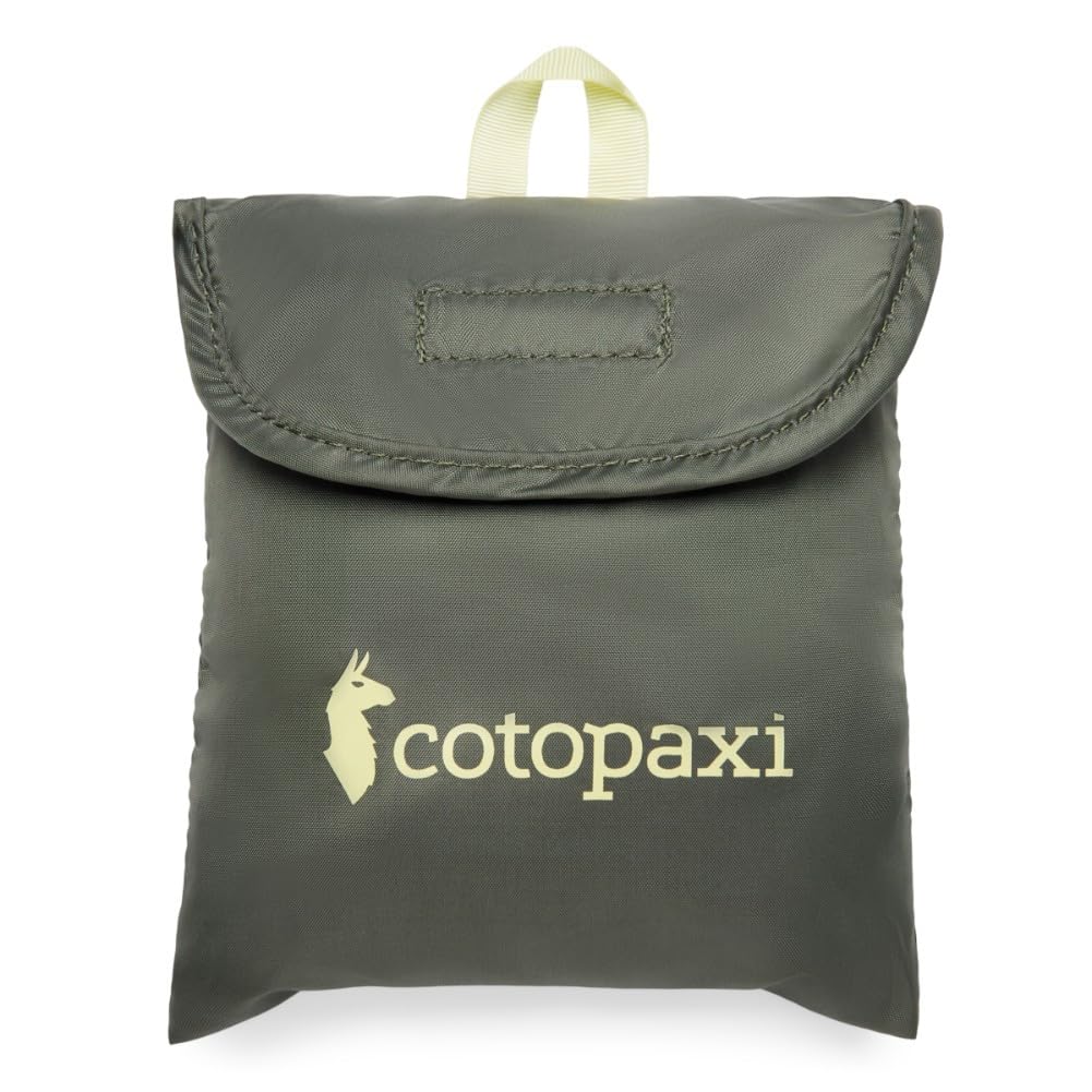 Cotopaxi Seco 45L Rain Cover close-up on the elastic perimeter for a tight seal.